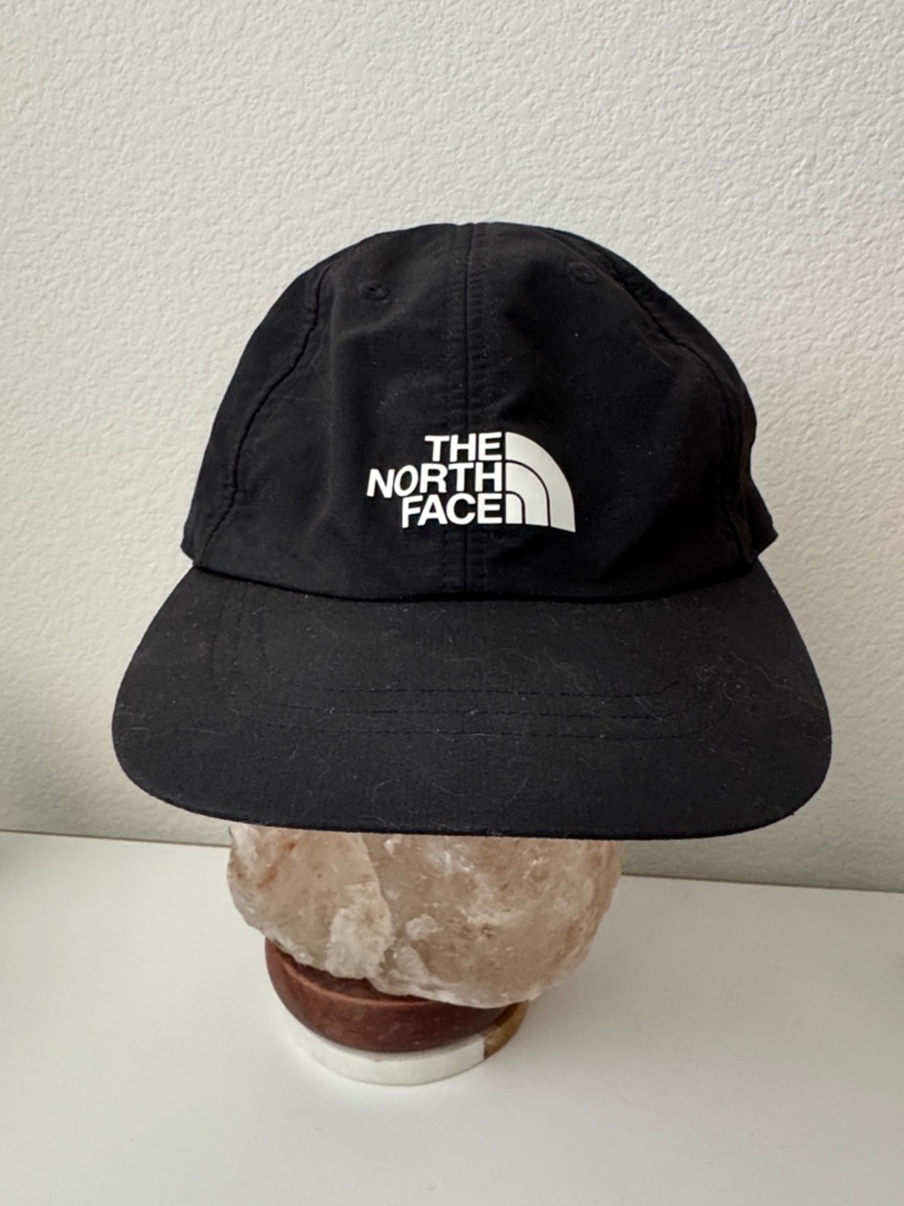 The North Face Black Cap with White Logo
